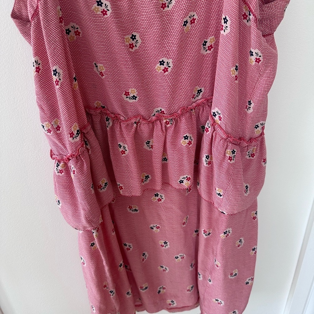 Urban Outfitters Cooperative 100% Silk Floral Ruffle Dress/top | Size Large - Picture 10 of 14